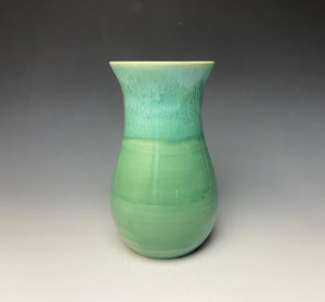 Seafoam Green Everyday Vase- Curvy