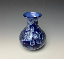 Load image into Gallery viewer, Winter Sky Blue Crystalline Glazed Vase 2
