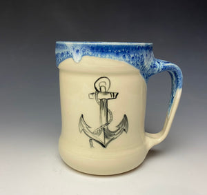 Anchor Mug- Deep Blue