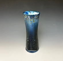 Load image into Gallery viewer, Cobalt Galaxy Crystalline Glazed Vase
