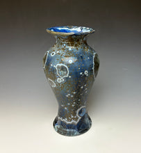 Load image into Gallery viewer, Cobalt Galaxy Crystalline Glazed Vase 5
