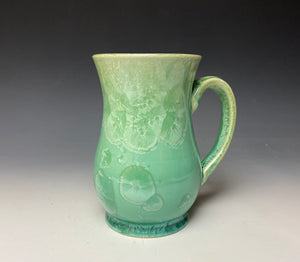 Crystalline Glazed Mug 18oz - Light Green #3