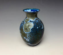 Load image into Gallery viewer, Cobalt Galaxy Crystalline Glazed Mini Vase 4
