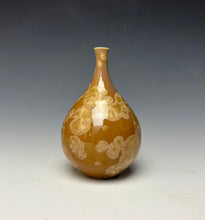Load image into Gallery viewer, Iced Caramel Crystalline Glazed Mini Vase #4
