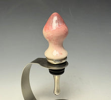 Load image into Gallery viewer, Crystalline Glazed Bottle Stopper- Pink 2
