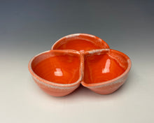 Load image into Gallery viewer, Triple Dip Dish- Intense Orange
