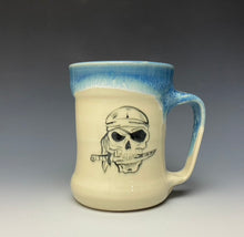 Load image into Gallery viewer, Pirate Skull Mug- Ice Blue
