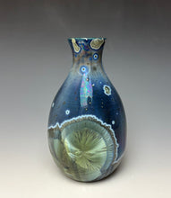 Load image into Gallery viewer, Cobalt Galaxy Crystalline Glazed Mini Vase 4
