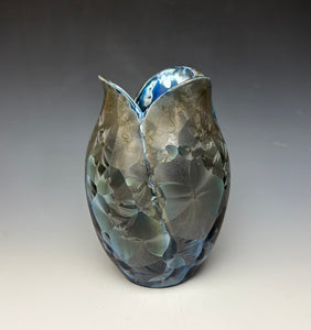 Tulip Vase- Cobalt Galaxy #2