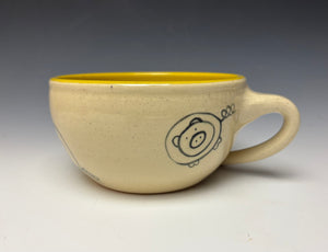 PIGGERY- Soup mug in Yellow