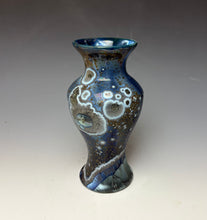 Load image into Gallery viewer, Cobalt Galaxy Crystalline Glazed Vase 6
