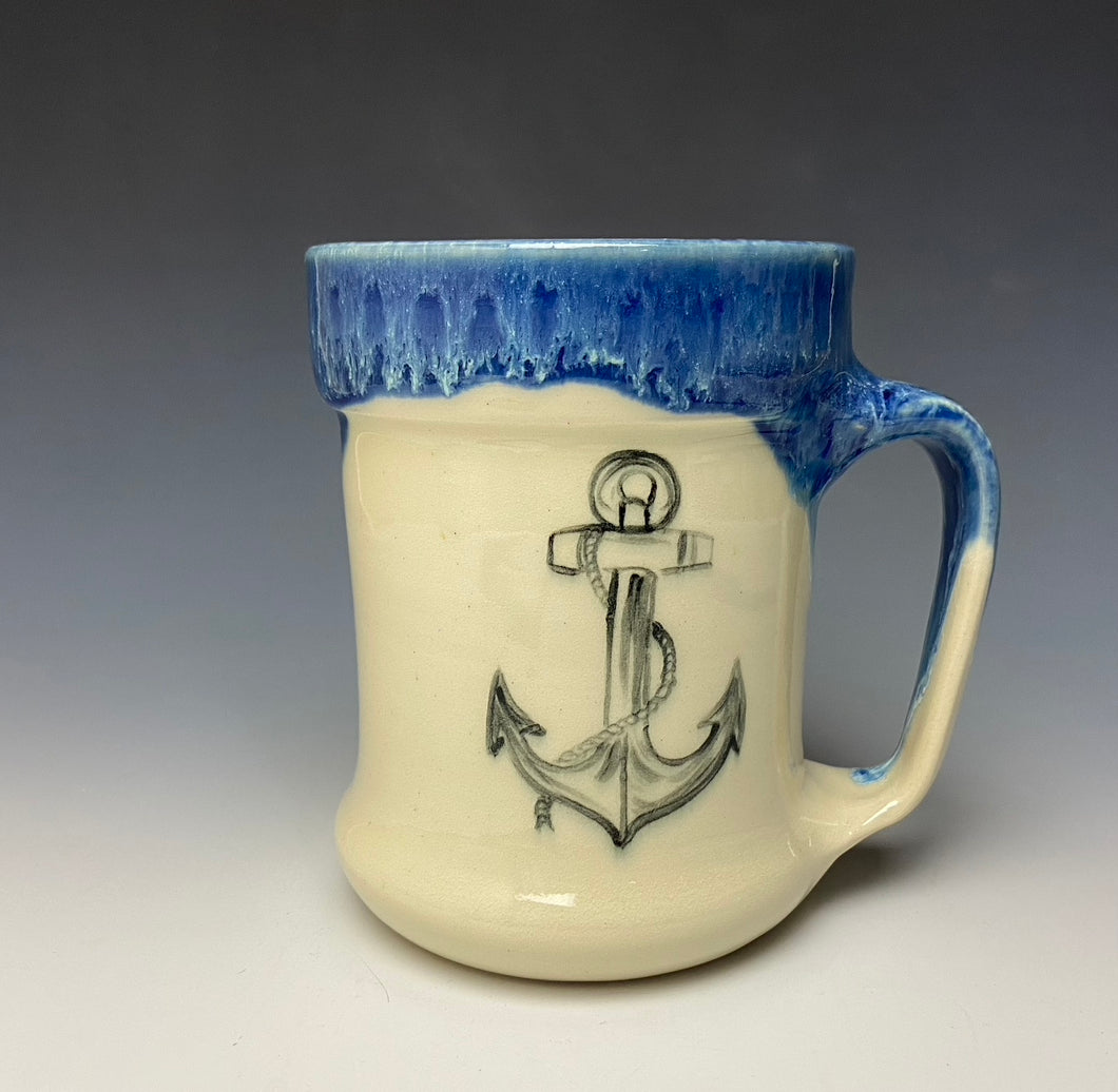 Anchor Mug- Deep Blue