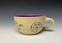 Load image into Gallery viewer, PIGGERY- Soup mug in Purple
