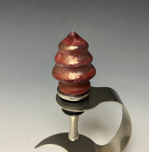 Load image into Gallery viewer, Crystalline Glazed Bottle Stopper- Ruby Tree
