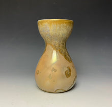 Load image into Gallery viewer, Gold Crystalline Glazed Bulb Vase
