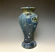 Load image into Gallery viewer, Cobalt Galaxy Crystalline Glazed Vase 13
