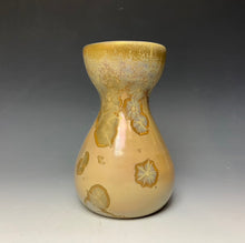 Load image into Gallery viewer, Gold Crystalline Glazed Bulb Vase
