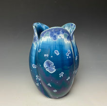 Load image into Gallery viewer, Tulip Vase- Atlantic Storm Blue #4
