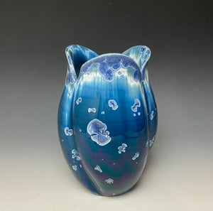 Tulip Vase- Atlantic Storm Blue #4