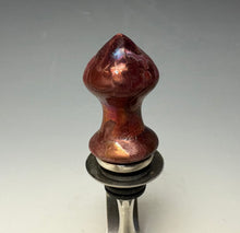 Load image into Gallery viewer, Crystalline Glazed Bottle Stopper- Ruby #2
