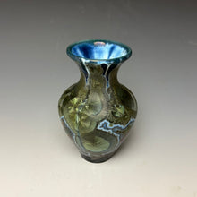 Load image into Gallery viewer, Cobalt Galaxy Crystalline Glazed Mini Vase 14
