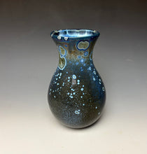 Load image into Gallery viewer, Cobalt Galaxy Crystalline Glazed Vase 2
