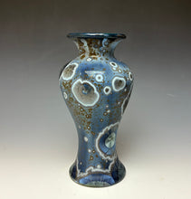 Load image into Gallery viewer, Cobalt Galaxy Crystalline Glazed Vase 2
