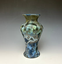 Load image into Gallery viewer, Cobalt Galaxy Crystalline Glazed Vase
