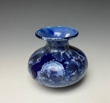 Load image into Gallery viewer, Winter Sky Blue Crystalline Glazed Mini Vase #4
