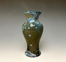 Load image into Gallery viewer, Cobalt Galaxy Crystalline Glazed Mini Vase 3

