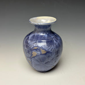 Periwinkle Crystalline Mini Vase