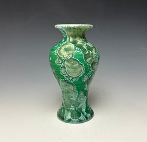 Emerald Green Crystalline Glazed Mini Vase 6