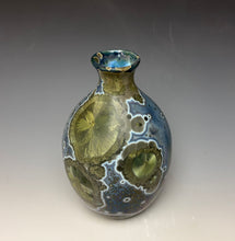 Load image into Gallery viewer, Cobalt Galaxy Crystalline Glazed Vase 11

