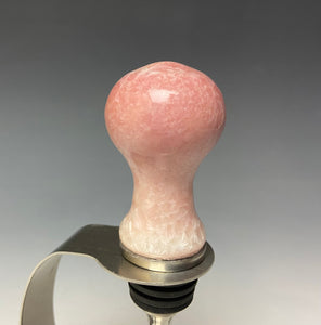 Crystalline Glazed Bottle Stopper- Pink