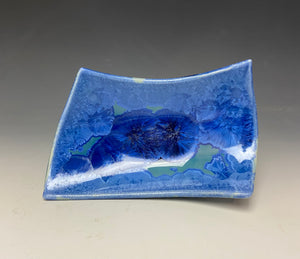 Crystalline Tray in Blue Teal #1