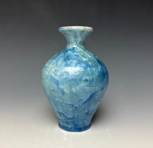 Load image into Gallery viewer, Teal Blue Crystalline Glazed Mini Vase 4
