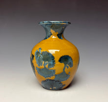 Load image into Gallery viewer, Blue and Orange Crystalline Mini Vase 2
