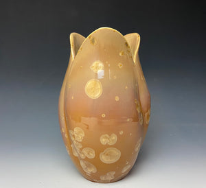 Tulip Vase- Iced Caramel #3