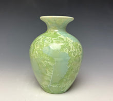 Load image into Gallery viewer, Crystalline Glazed Mini Vase - Mint Green
