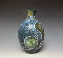 Load image into Gallery viewer, Cobalt Galaxy Crystalline Glazed Vase 11
