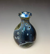 Load image into Gallery viewer, Cobalt Galaxy Crystalline Glazed Vase 8
