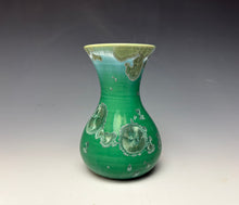 Load image into Gallery viewer, Emerald Green Crystalline Glazed Mini Vase 3
