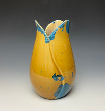 Load image into Gallery viewer, Tulip Vase- Blue and Orange #6
