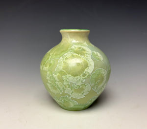Crystalline Glazed Mini Vase - Mint Green 6