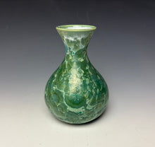 Load image into Gallery viewer, Emerald Green Crystalline Glazed Vase #2
