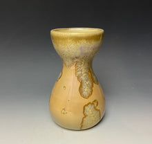 Load image into Gallery viewer, Gold Crystalline Glazed Bulb Vase
