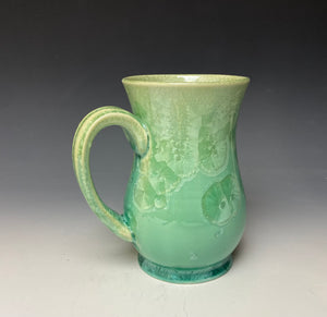 Crystalline Glazed Mug 18oz - Light Green #3