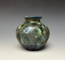 Load image into Gallery viewer, Cobalt Galaxy Crystalline Glazed Mini Vase 5

