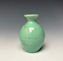 Load image into Gallery viewer, Light Green Crystalline Glazed Mini Vase #5
