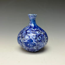 Load image into Gallery viewer, Winter Sky Blue Crystalline Glazed Mini Vase #3
